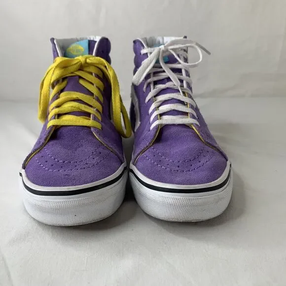 VANS The Simpsons Lisa 4 Prez Sk8-Hi Ltd. Ed. Purple Shoes Men's 4.5 Women's 6